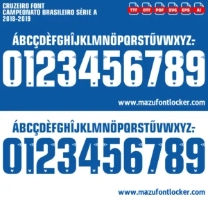 Cruzeiro 2018-2019 Font Vector – Epic Raposa Masterpiece