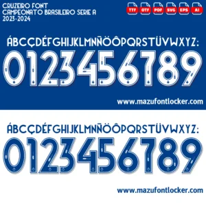 Cruzeiro 2023-2024 Font Vector – Stunning Raposa Masterpiece