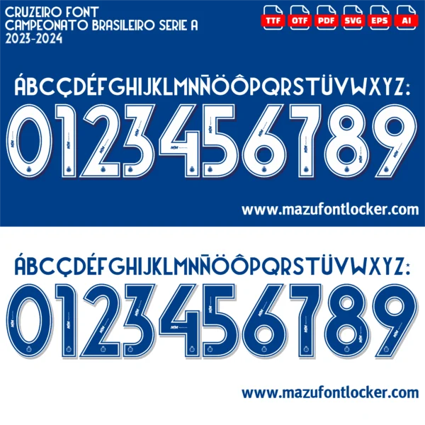 Cruzeiro 2023-2024 Font Vector – Stunning Raposa Masterpiece