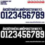 FC Groningen 2000-2002 Font Vector – Legendary Trots van het Noorden Masterpiece