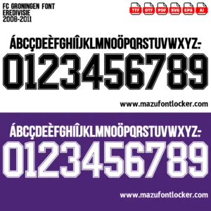 FC Groningen 2008-2011 Font Vector – Epic Trots van het Noorden Masterpiece