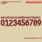 FC Kaiserslautern X Herz der Pfalz 2026-2027 Font Vector – Legendary Red Devils Masterpiece