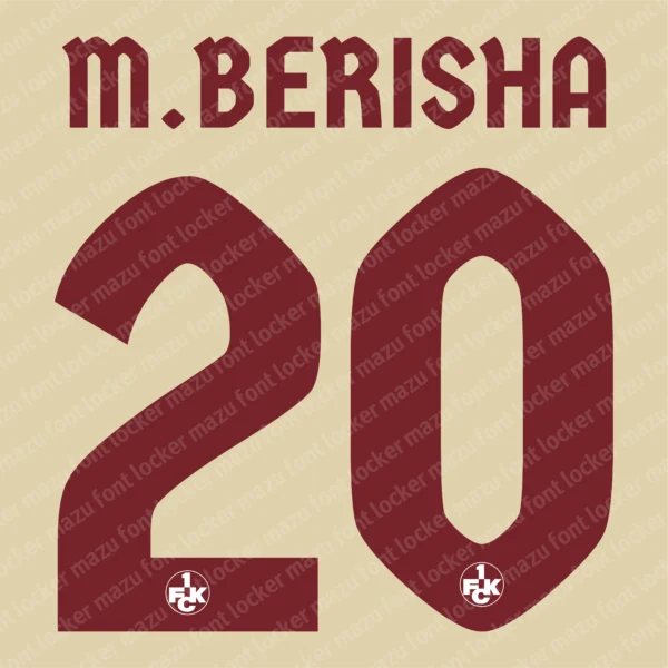 FC Kaiserslautern X Herz der Pfalz 2026-2027 Font Vector – Legendary Red Devils Masterpiece