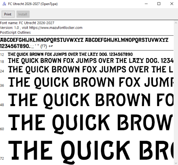 FC Utrecht 2026-2027 Font Vector – Stunning Domstedelingen Masterpiece