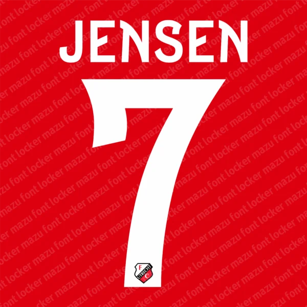 FC Utrecht 2026-2027 Font Vector – Stunning Domstedelingen Masterpiece