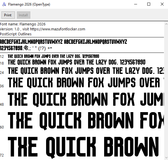 Flamengo 2026 Font Vector – Stunning Rubro-Negro Masterpiece