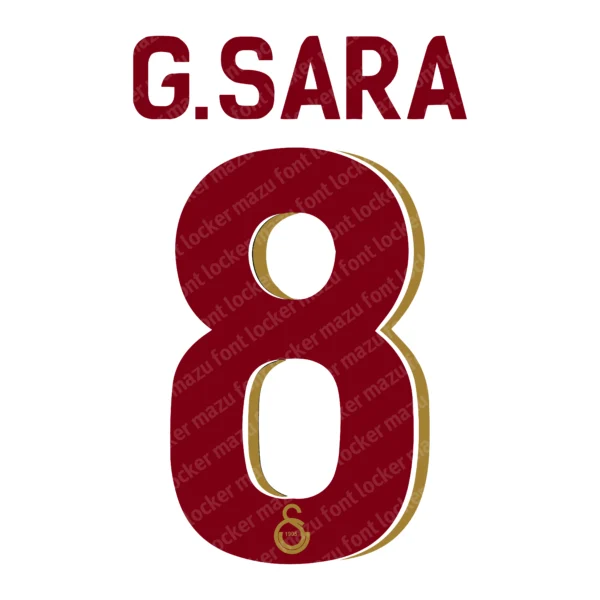 Galatasaray UCL 2025-2026 Font Vector – Epic Yellow-Red Lions Masterpiece