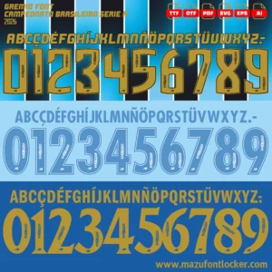 Gremio 2026-2027 Font Vector – Stunning Futuristic Legendary Masterpiece
