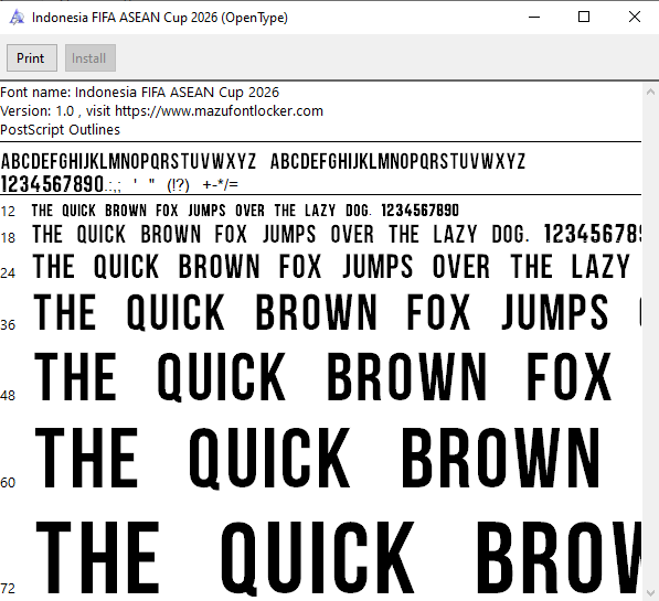 Indonesia FIFA ASEAN Cup 2026 Font Vector – Legendary Garuda Masterpiece