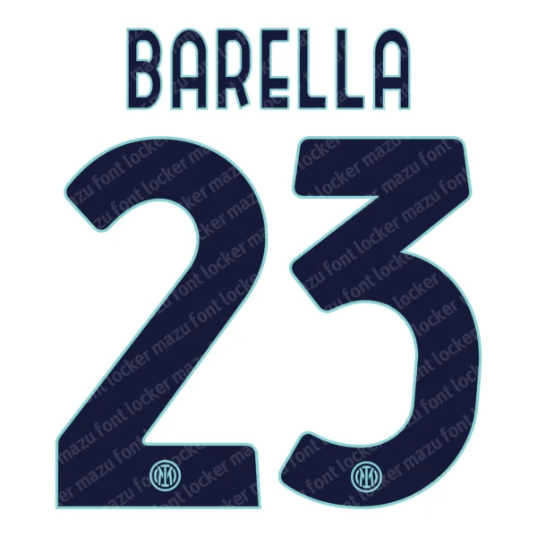 Inter Milan 2025-2026 Font Vector – Epic Nerazzurri Masterpiece