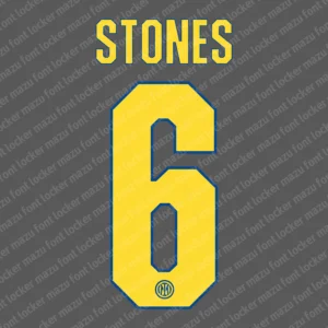 Inter Milan UCL Third 2026-2027 Font