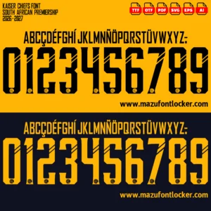 Kaiser Chiefs 2026-2027 Font Vector – Legendary Amakhosi Masterpiece