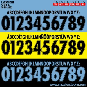 Lazio 1998-2002 Font Vector – Epic Aquile Masterpiece