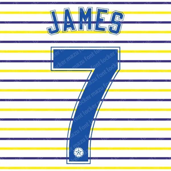 Leeds United 2026-2027 Font Vector – Stunning Whites Masterpiece