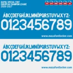 Napoli Special UCL 2026-2027 Font Vector – Epic Partenopei Masterpiece