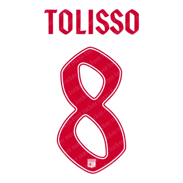 Olympique Lyon UEL 2026-2027 Font Vector – Stunning Les Gones Masterpiece