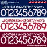 PSG UCL 2020-2021 Font Vector – Stunning Rouge-et-Bleu Masterpiece
