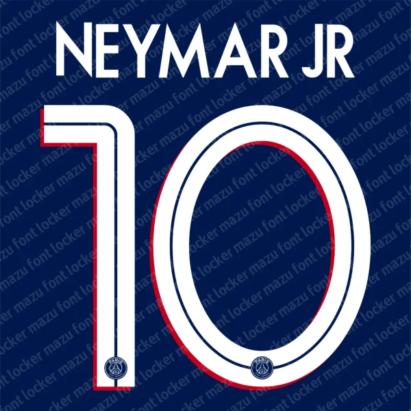 PSG UCL 2020-2021 Font Vector – Stunning Rouge-et-Bleu Masterpiece