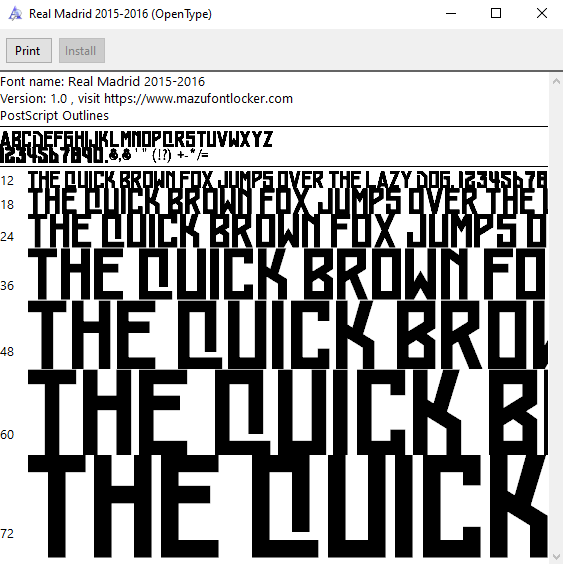 Real Madrid 2015-2016 Font Vector – Stunning Los Blancos Masterpiece