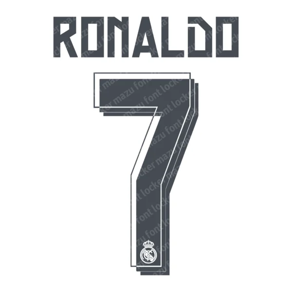 Real Madrid 2015-2016 Font Vector – Stunning Los Blancos Masterpiece