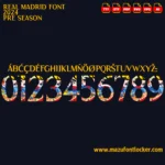 Real Madrid Pre Season 2023-2024 Font Vector – Legendary Los Blancos Masterpiece