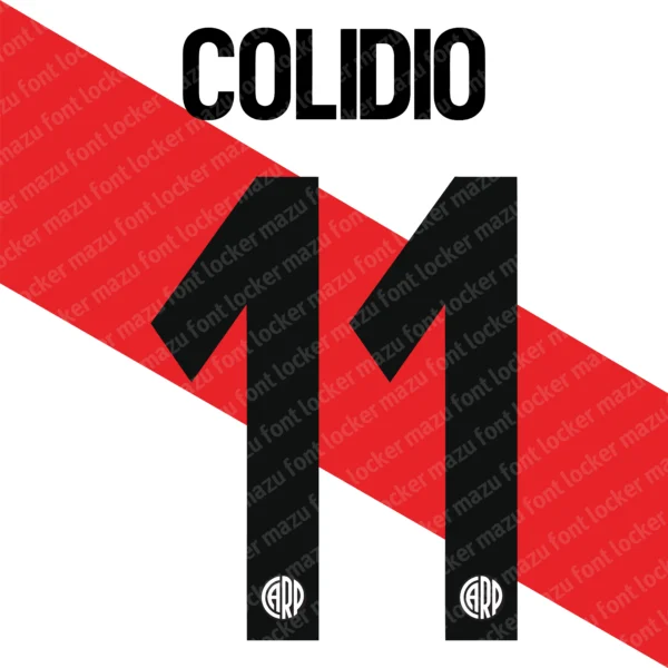 River Plate 2025-2026 Font Vector – Stunning Millonarios Masterpiece