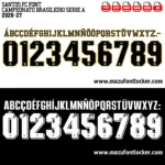 Santos FC 2026-27 Font Vector – Stunning Santástico Brazilian Icon