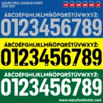 Saudi Pro League 2026-2027 Font Vector – Stunning Roshn Masterpiece