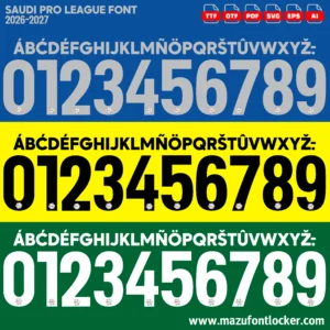 Saudi Pro League 2026-2027 Font Vector – Stunning Roshn Masterpiece
