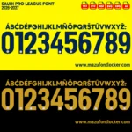 Saudi Pro League 2026-2027 Font Vector – Stunning Roshn Masterpiece