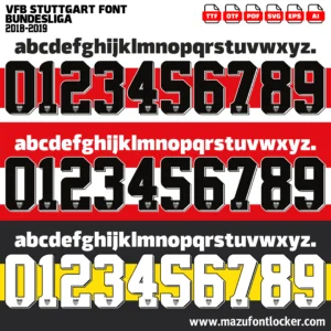 VfB Stuttgart 2018-2019 Font Vector – Epic Schwaben Masterpiece