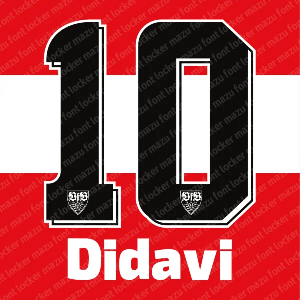 VfB Stuttgart 2018-2019 Font Vector – Epic Schwaben Masterpiece