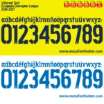 Villarreal UCL 2026-2027 Font Vector – Epic Submarino Amarillo Masterpiece