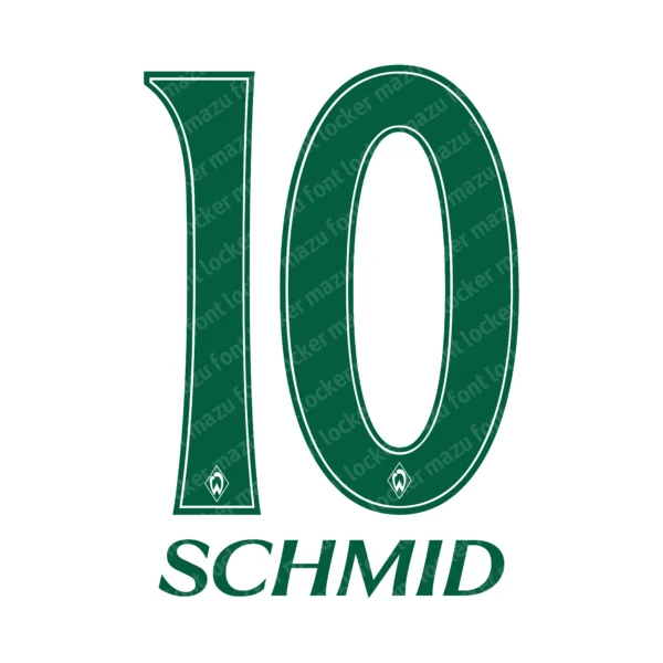 Werder Bremen 100 Years Weserstadion 2026 Font Vector – Legendary Green-Whites Masterpiece