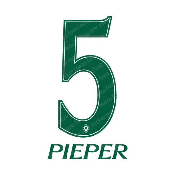 Werder Bremen 100 Years Weserstadion 2026 Font Vector – Legendary Green-Whites Masterpiece
