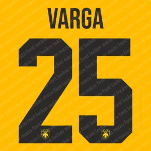 AEK Athens UCL 2026-2027 Font
