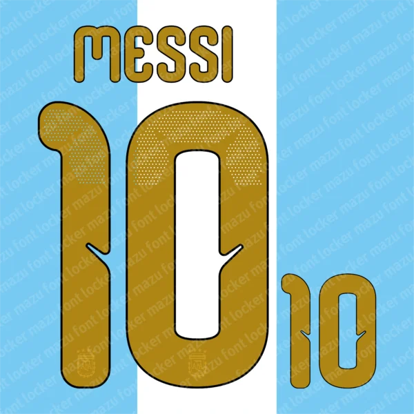 Argentina Messi Final Match 2026 Font Vector – Legendary Albiceleste Masterpiece