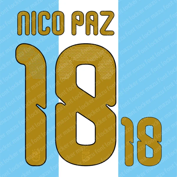 Argentina Messi Final Match 2026 Font Vector – Legendary Albiceleste Masterpiece