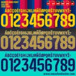 Barcelona La Liga 2026-2027 Font Vector – Stunning Blaugrana Champions Typeface