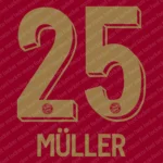 Bayern Munich 2025 125 Year Anniversary Font Vector – Legendary Die Roten Masterpiece
