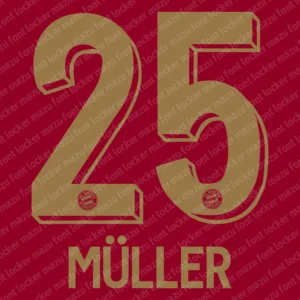 Bayern Munich 2025 125 Year Anniversary Font