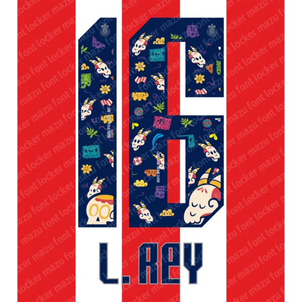 Chivas Guadalajara Dia de Muertos 2026 Font Vector – Legendary Rebaño Sagrado Masterpiece