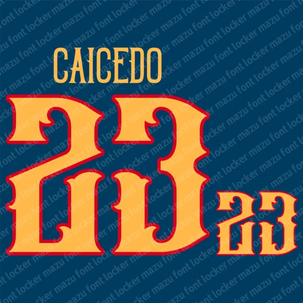 Ecuador 100th Anniversary 2025 Font Vector – Legendary La Tri Masterpiece