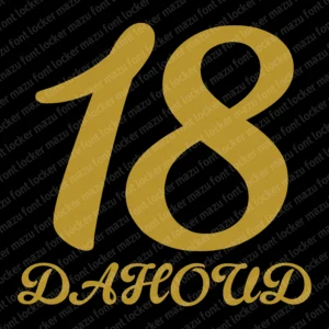 Eintracht Frankfurt 125 Years Anniversary 2024 Font