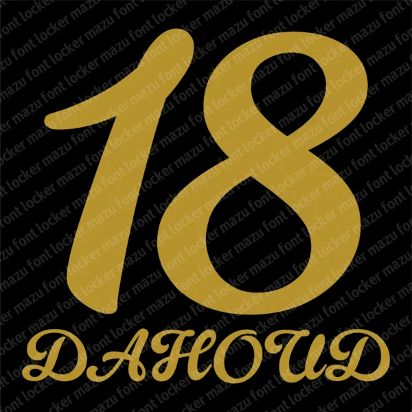 Eintracht Frankfurt 125 Years Anniversary 2024 Font Vector – Legendary Die Adler Masterpiece