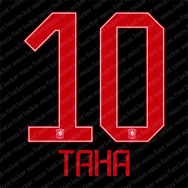 FC Twente 2026-2027 Font Vector – Legendary De Tukkers Masterpiece