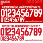 Gibraltar Nations League 2026 Font Vector – Legendary Team 54 Masterpiece
