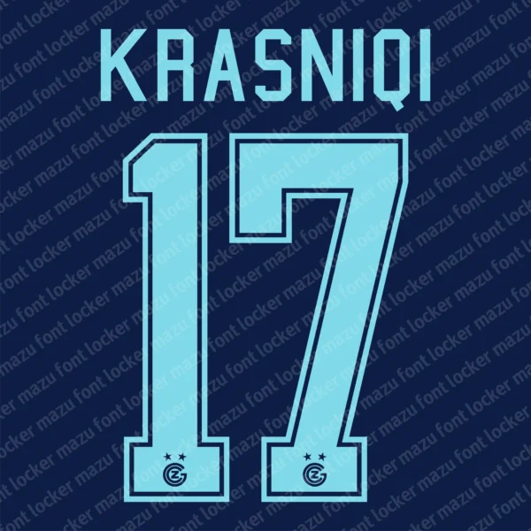 Grasshopper Club Zurich 2026-2027 Font Vector – Legendary Hoppers Masterpiece