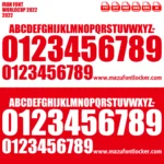 Iran World Cup 2022 Font Vector – Legendary Team Melli Masterpiece