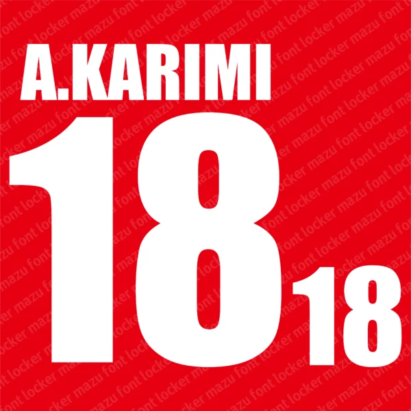 Iran World Cup 2022 Font Vector – Legendary Team Melli Masterpiece